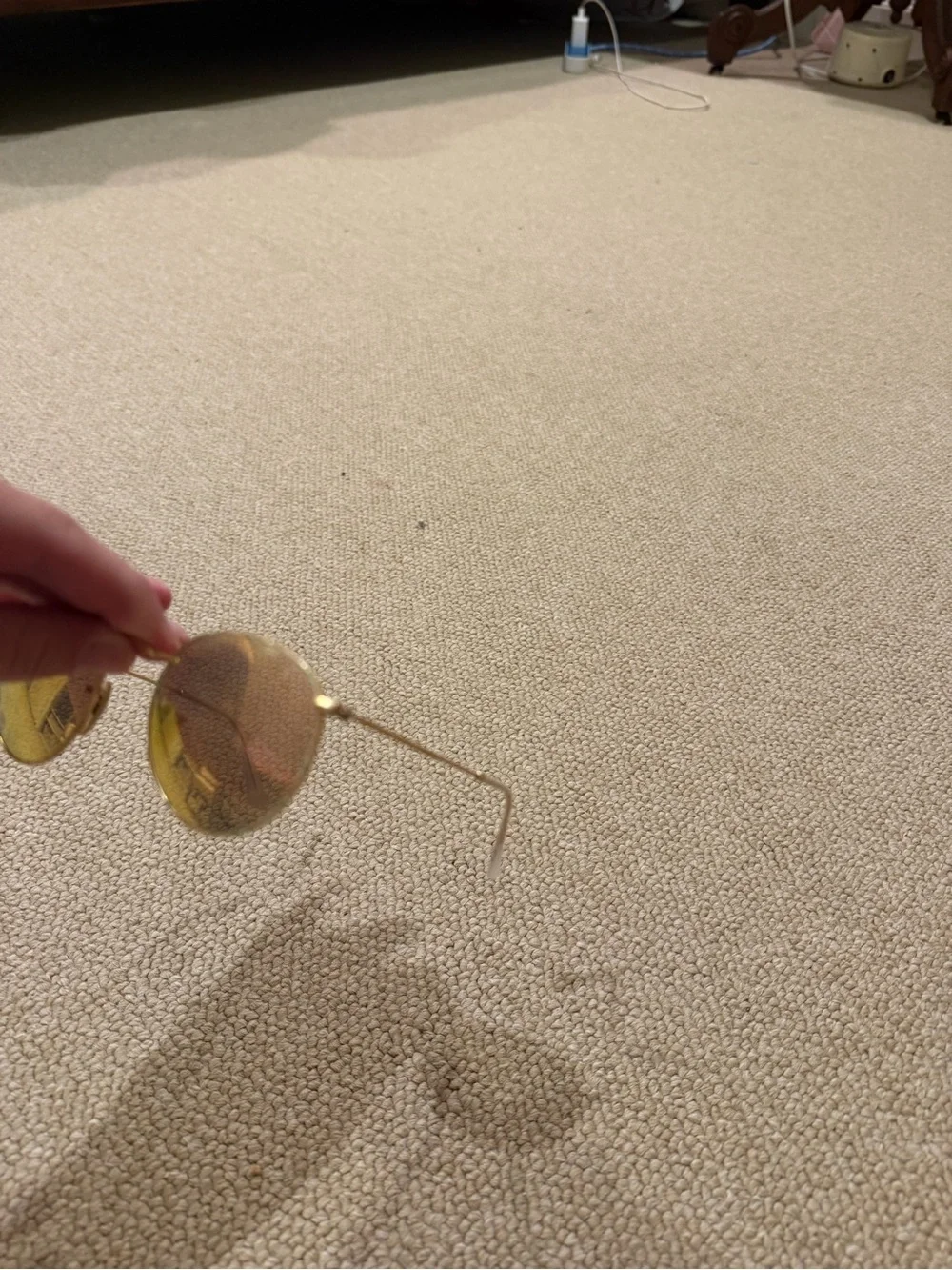 Ray-Ban Gold Frame Sunglasses with Pink Mirrored Lenses